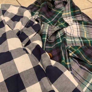 J.Crew plaid navy green medium 10
